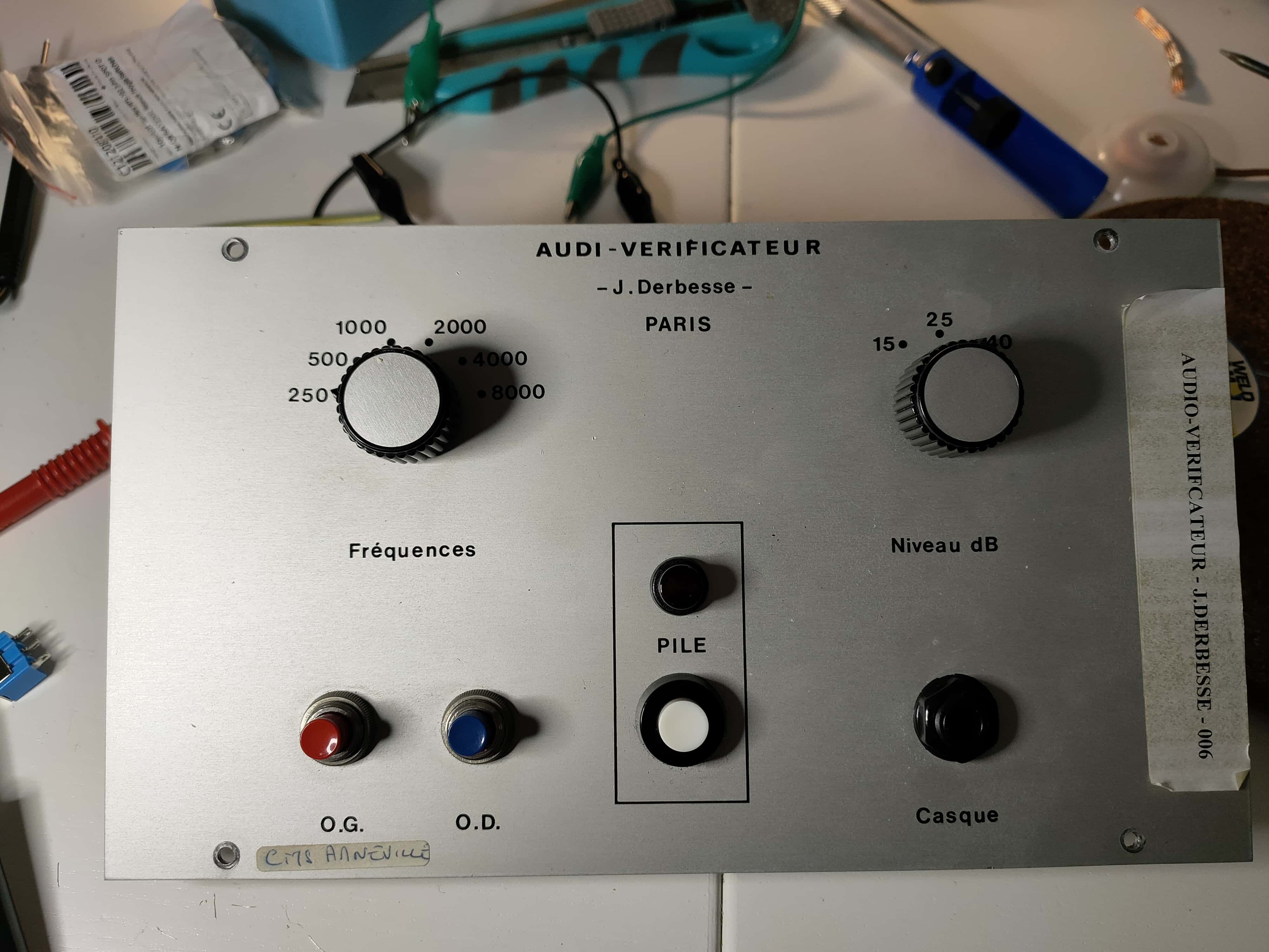 Audivérificateur front